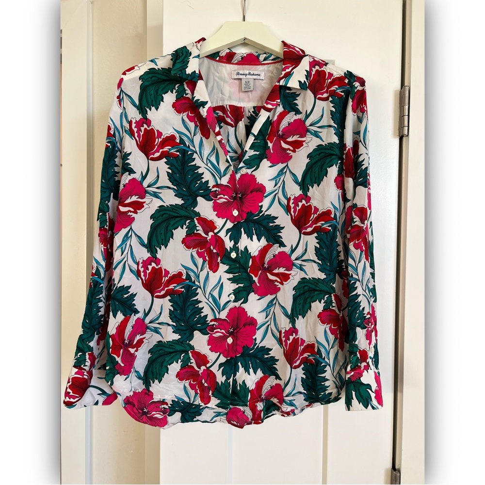 Tommy Bahama Silk Blouse Shirt / S